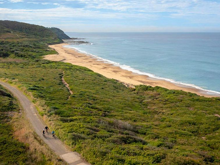 Glenrock mountain biking trails, Glenrock State Conservation Area. Photo: John Spencer &copy; DPE