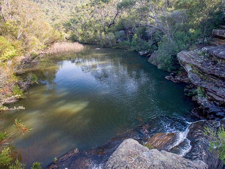 Kingfisher Pool picnic area, Heahtcote National Park. Photo: Nick Cubbin &copy; OEH