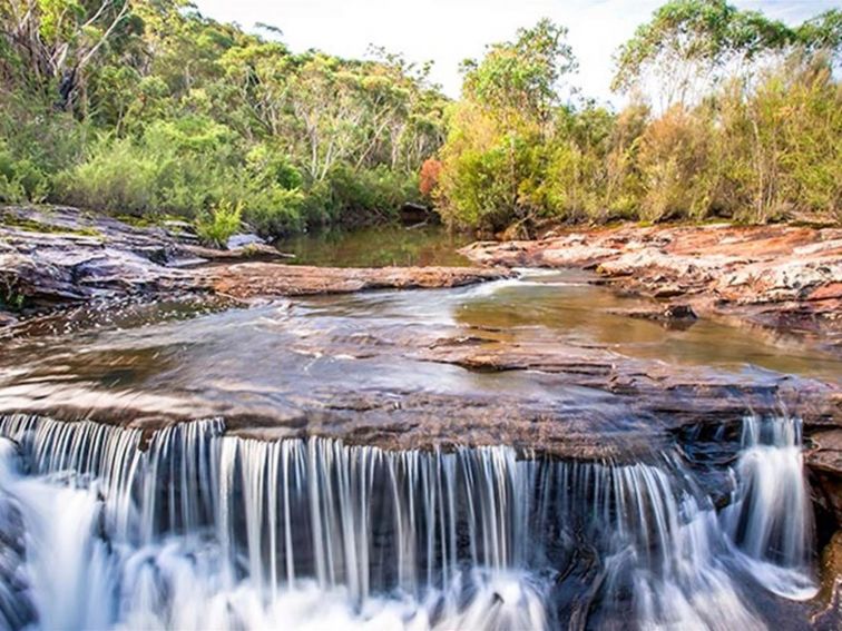 Kingfisher Pool picnic area, Heahtcote National Park. Photo: Nick Cubbin &copy; OEH