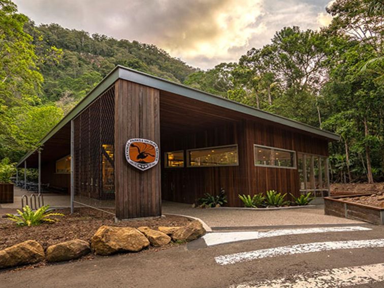 Exterior of Minnamurra Rainforest Centre. Photo: John Spencer &copy; DPIE