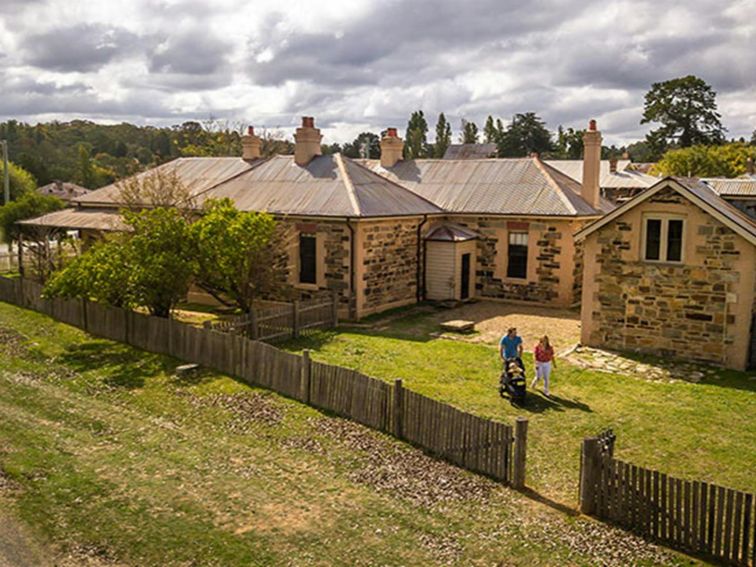 Aerial view of Post Office Residence. Photo: John Spencer/OEH