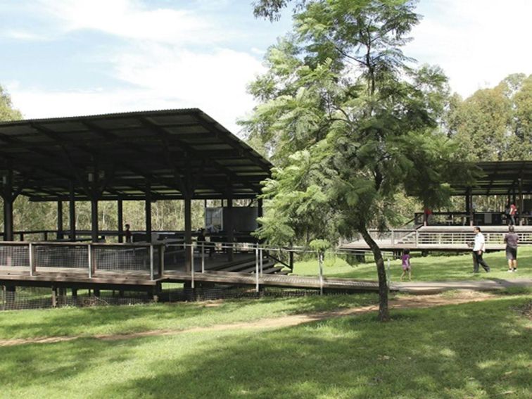 Pavilions in Rouse Hill Regional Park. Photo: John Yurasek/OEH