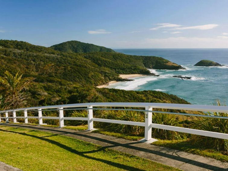 Coastal view from near Smoky Cape lighthouse, Hat Head National Park. Photo: David Finnegan/NSW