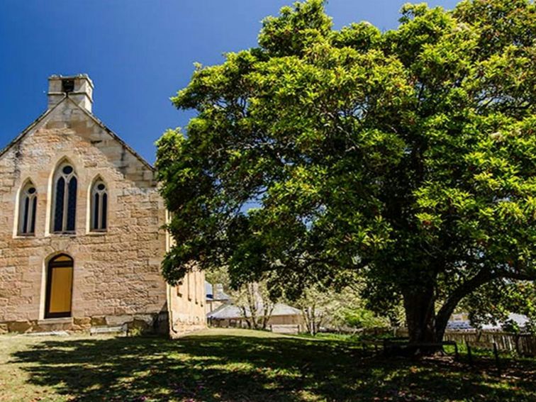 St Bernards Church and churchyard, Hartley Historic Site. Photo: John Spencer