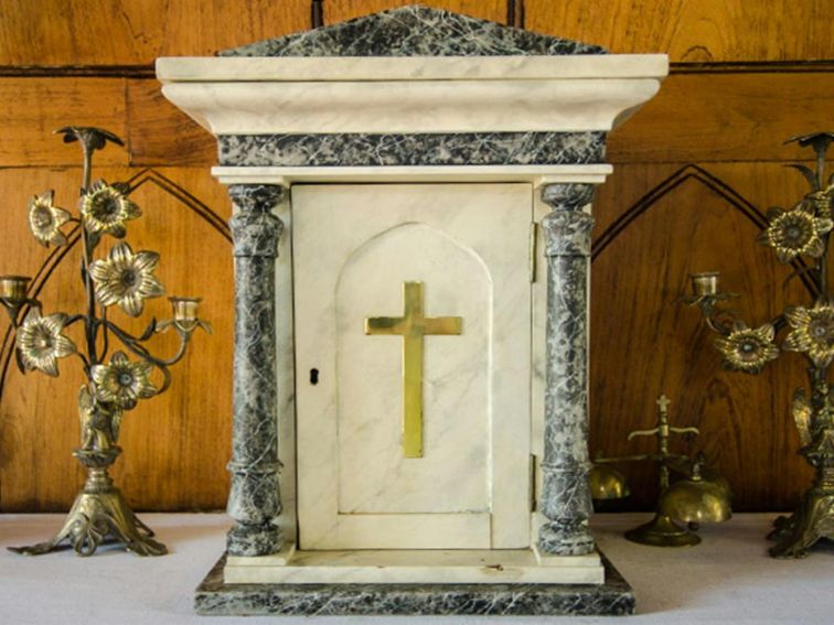 St Bernards Church pulpit, Hartley Historic Site. Photo: John Spencer