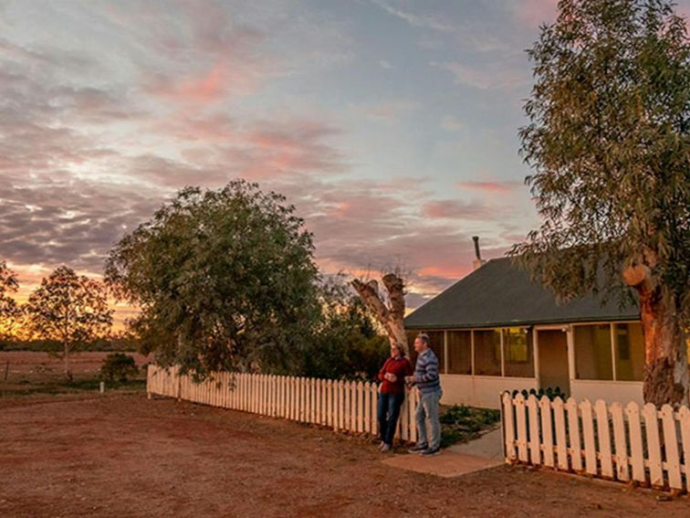 Mount Wood Homestead at sunrise. Photo: John Spencer/DPIE