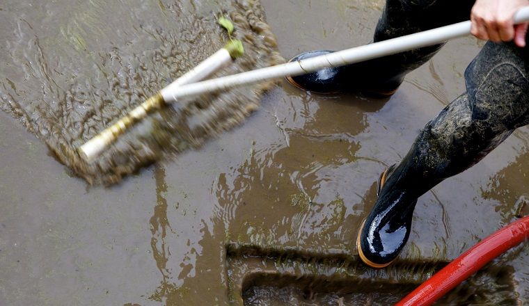 Cleanup after floods