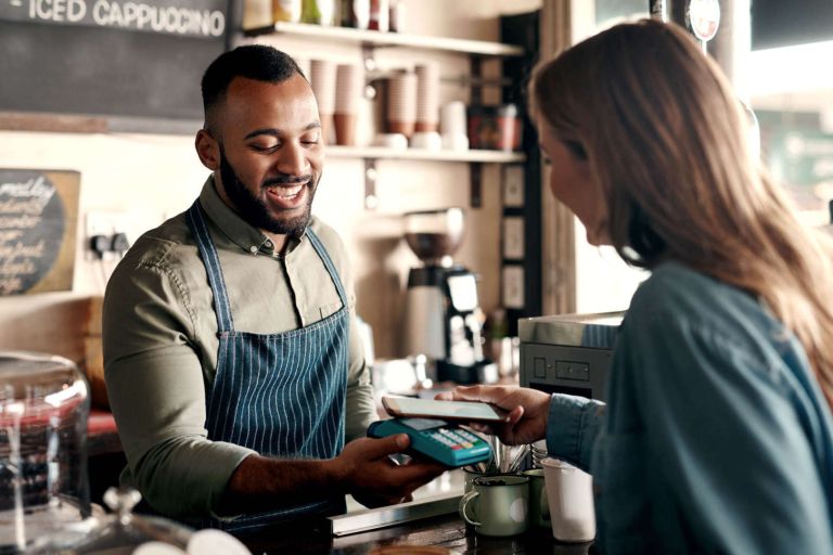 Coffee shop transaction