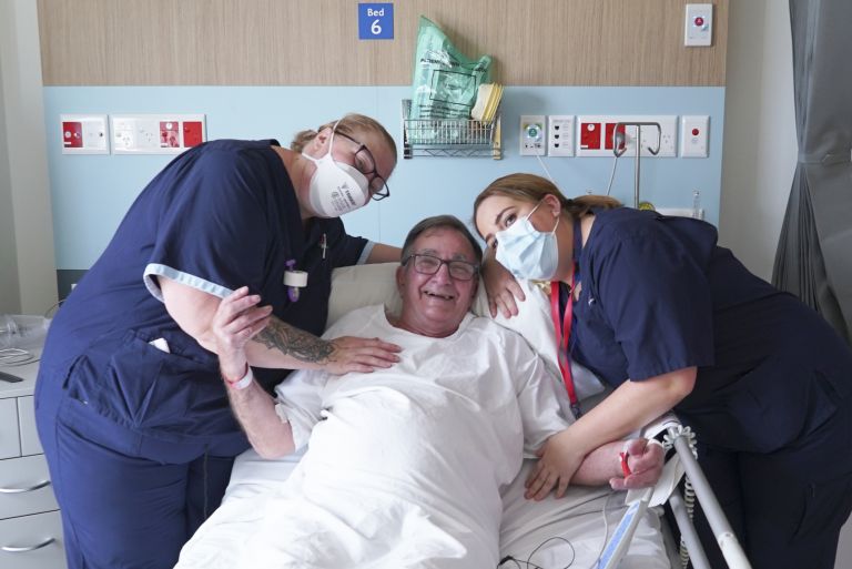 Patient with nurses