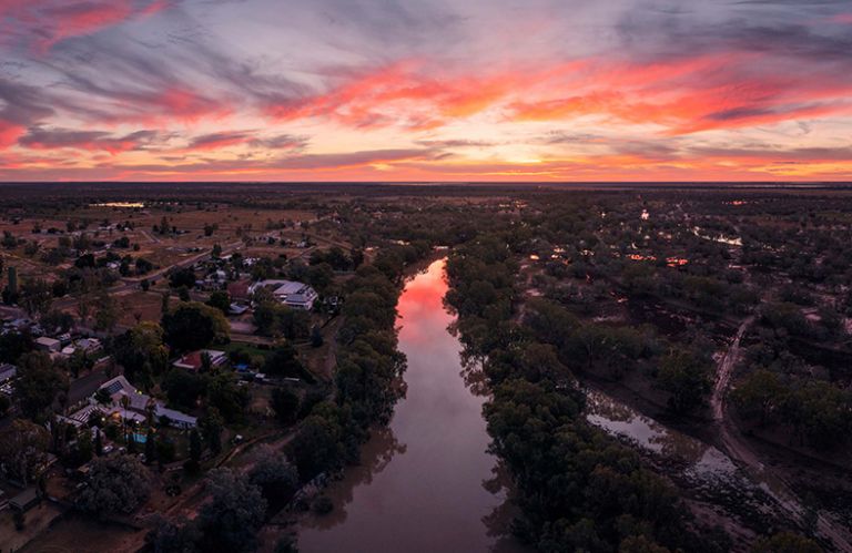 Sunrise over the Darling River, Bourke NSW