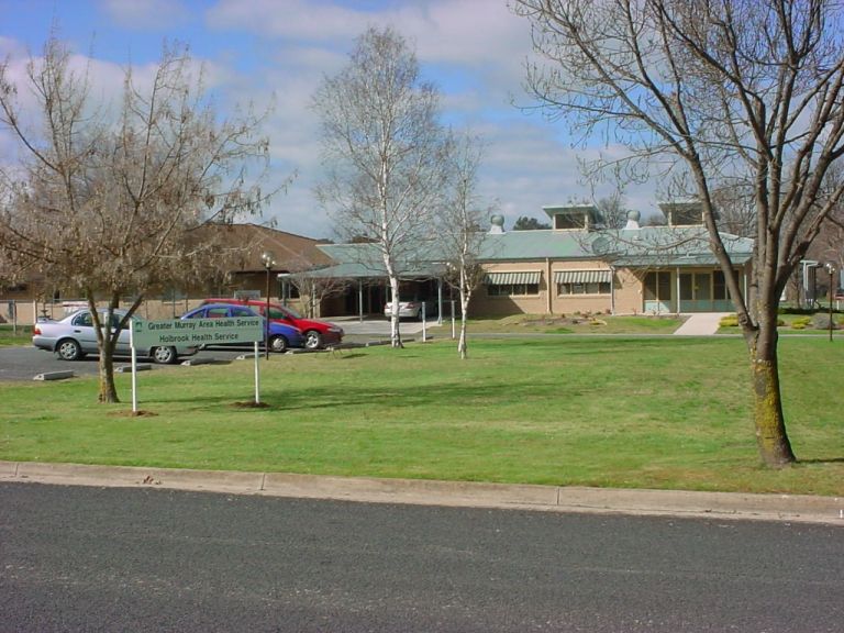 Main entry to the Holbrook Health Service.