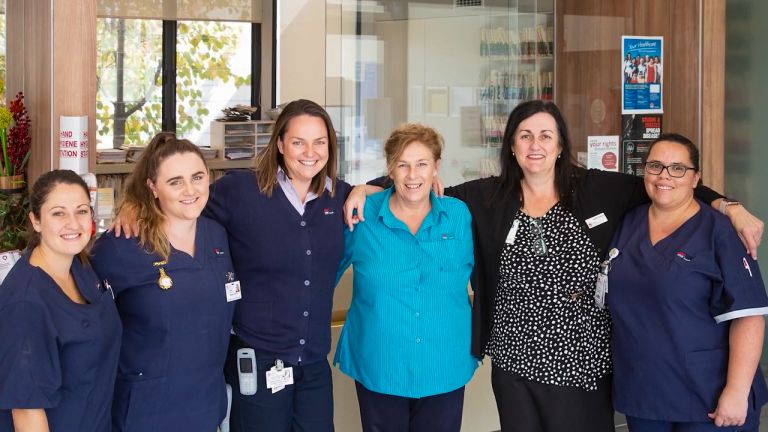 Health staff in uniform