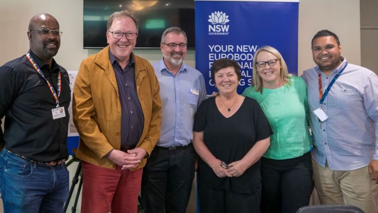 health staff and guests pictured at Eurobodalla Health Expo