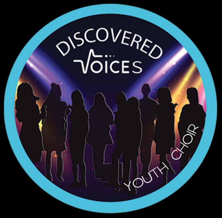 Discovered Voices, young people pictured with blue circle around them