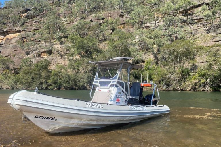 NSW Maritime boat on the Hawkesbury river