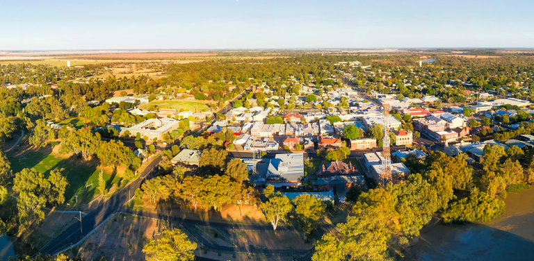 Regional NSW town of Moree