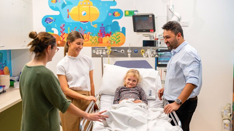 Patient with nurses