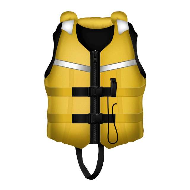 An example of the Foam power boating lifejacket level 100 for children.