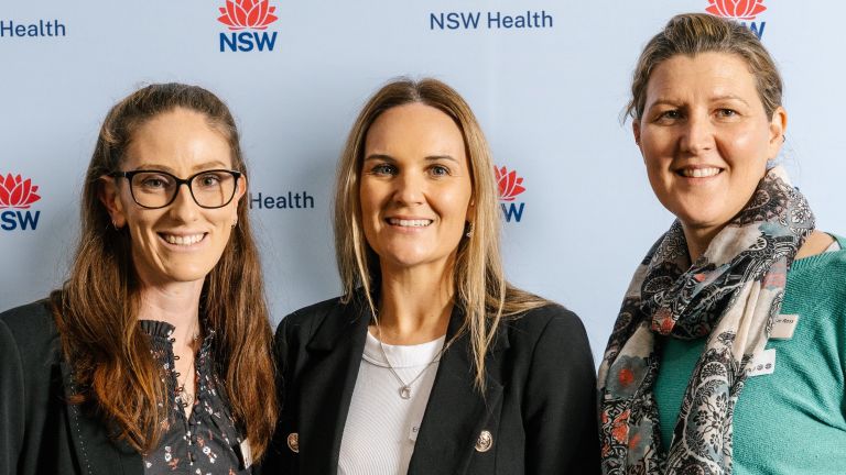 southern nsw health staff pictured at event