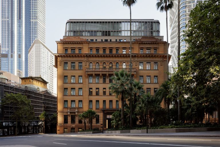 Former NSW Education sandstone building repurposed as the Capella Sydney hotel.