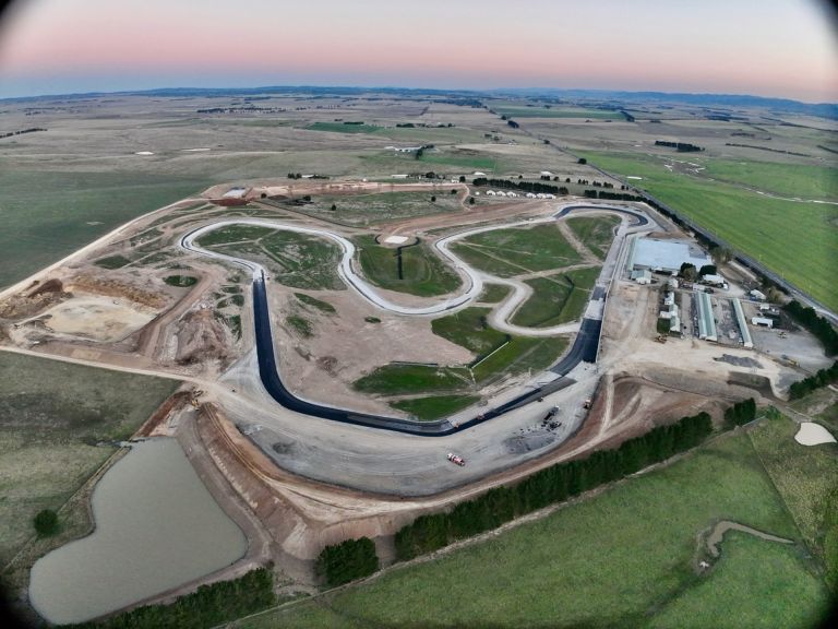 An aerial photograph of Wakefield Park Raceway near Goulburn, NSW.