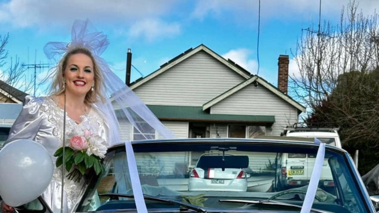 Crookwell Auxiliary Bridal model in fashion parade