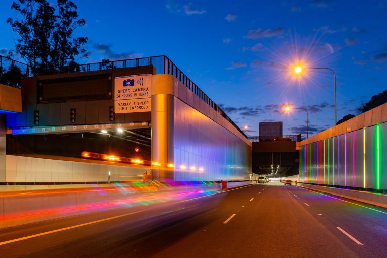 M4 motorway at night