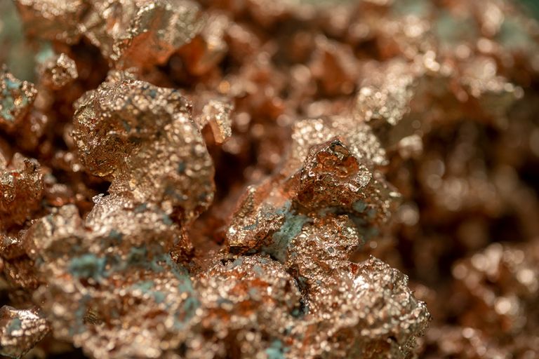 Close up of copper ore