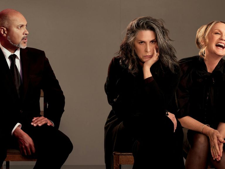 image of actors Bert Labonte, Pamela Rabe and Helen Thomson Helen