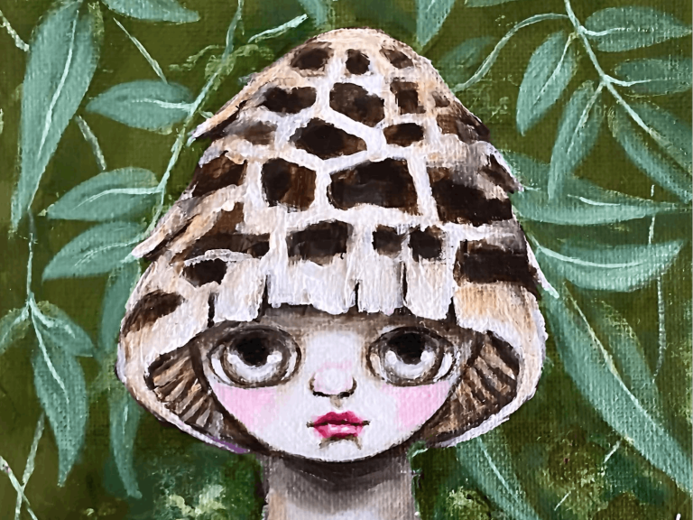 Fungi inspired painting