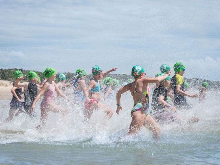 Swimmers in water