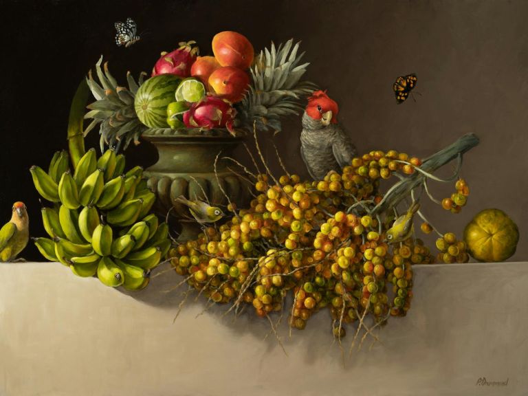 Philip Drummond, Summer Fruits (detail), 2021, oil on canvas, 90 × 120 cm