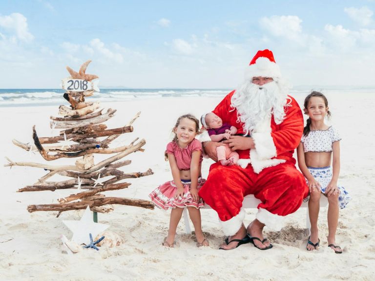 Pottsville Beach Santa