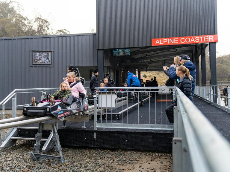 Thredbo Alpine Coaster, families scoring their first rides