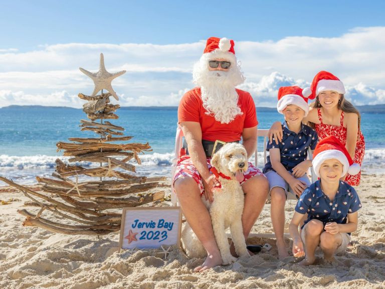 Santa on the Beach South Coast NSW