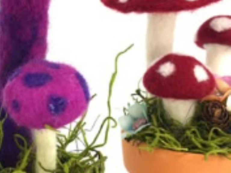 Felted Mushroom Pot Workshop