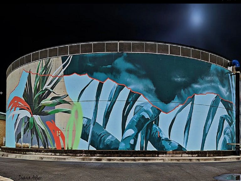 water tank art