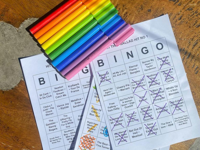 Bingo Cards and Textas