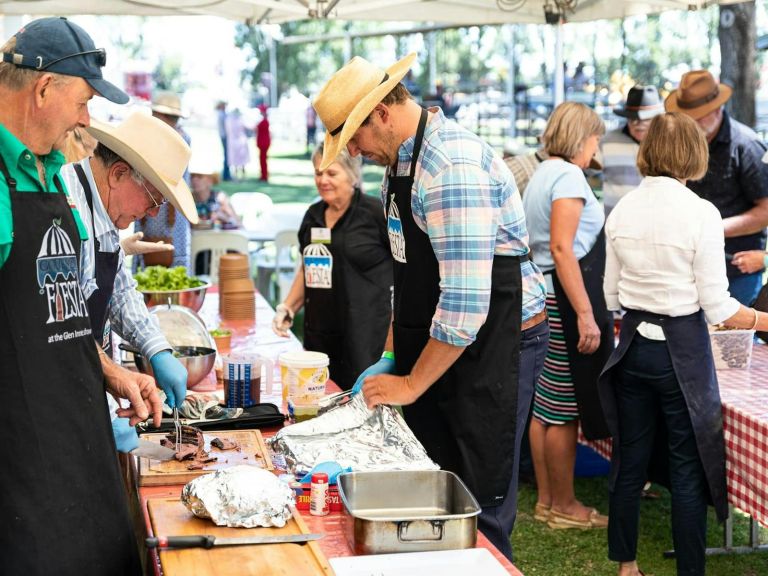 Gourmet Fiesta stallholders and demonstrations