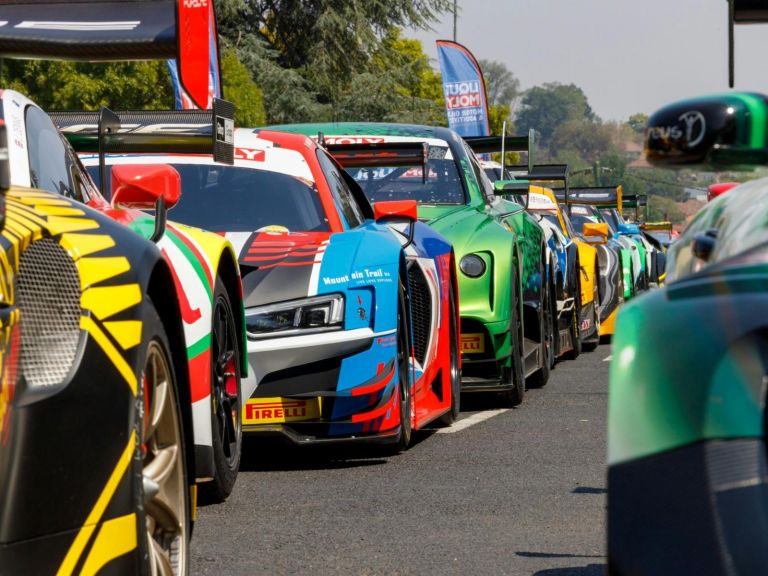 Bathurst 12 Hour cars on display