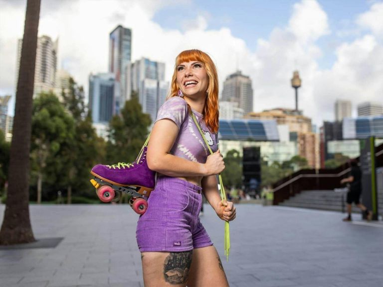 Open-air Roller Rink Darling Harbour