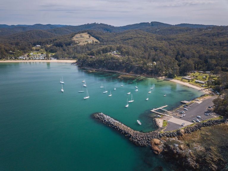 Quarantine Bay and Boat Ramp, Eden, Fishing ramp, swimming,  NSW south coast, Sapphire Coast