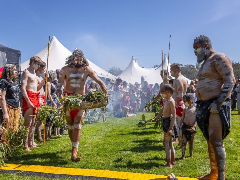 Welcome to Country smoking ceremony