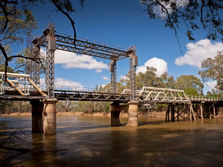 Tooleybuc Bridge over Murray River