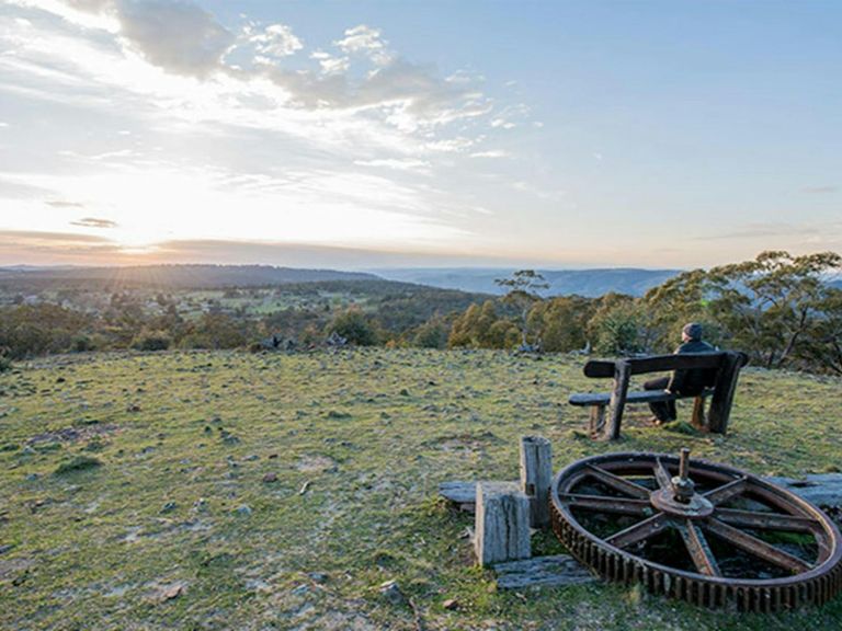 Bald Hill lookout, Hill End Historic Site. Photo: John Spencer