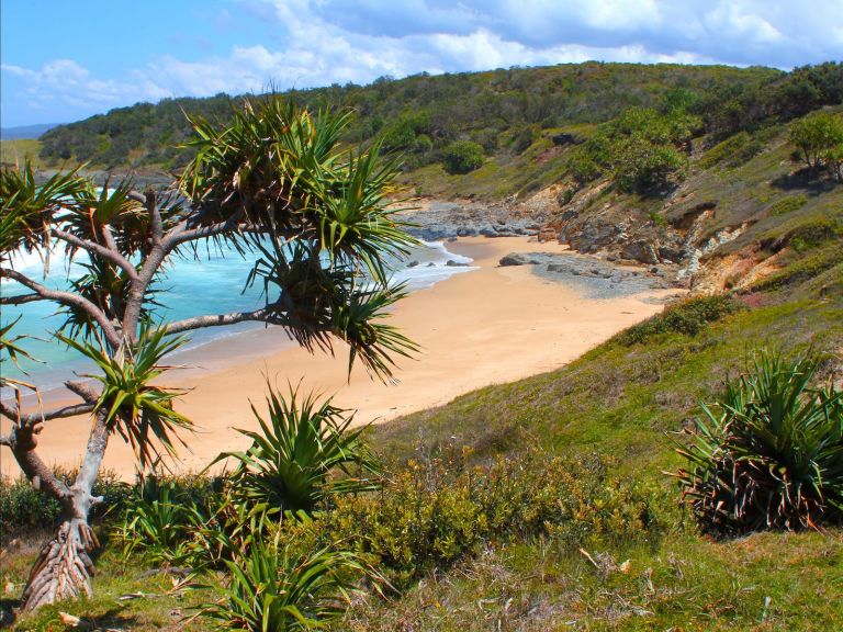 View down to the beguiling Stony Beach.