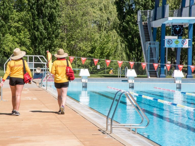 Lifegaurds on duty at Orange Aquatic Centre