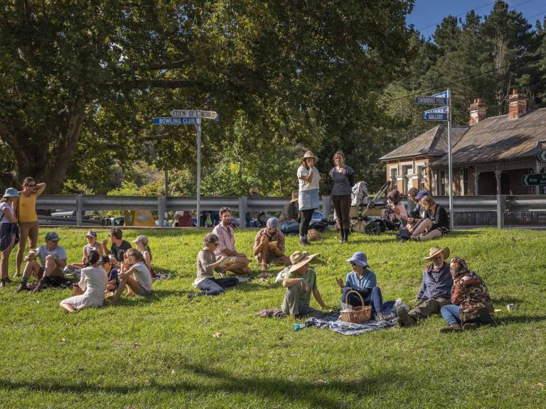 Everyone comes out for the monthly Candelo Market