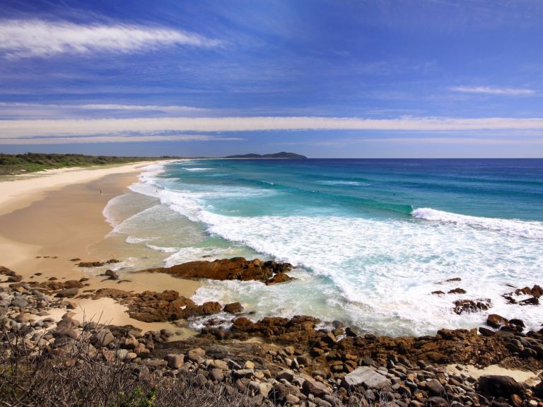 Seven Mile Beach at Forster