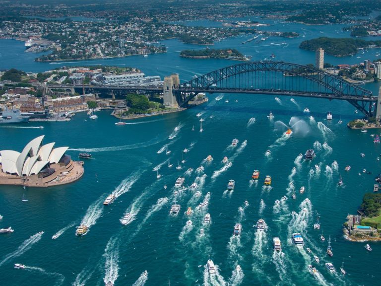 Ferrython event on Sydney Harbour during Australia Day 2019